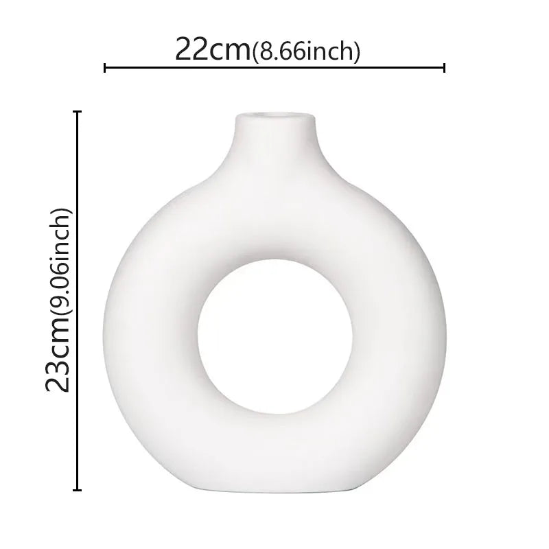 Plastic Donut Vase