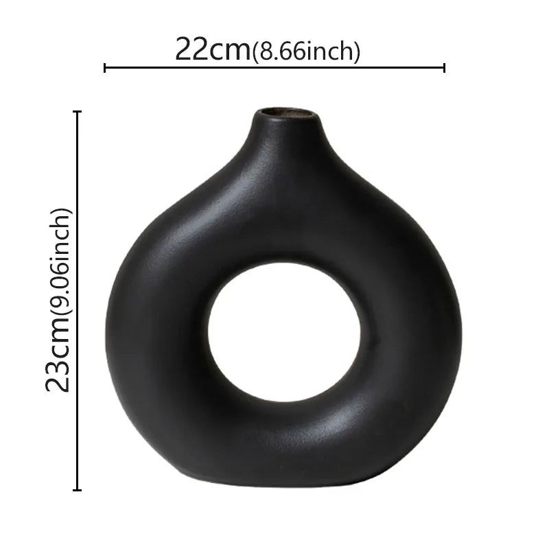 Plastic Donut Vase