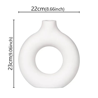 Plastic Donut Vase