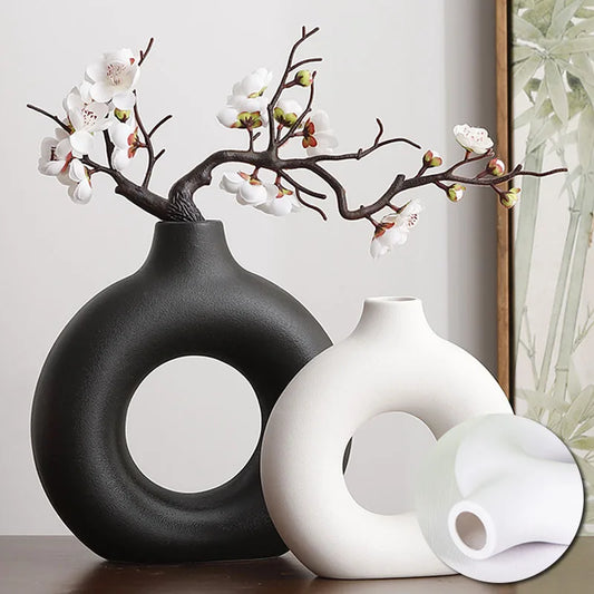 Plastic Donut Vase