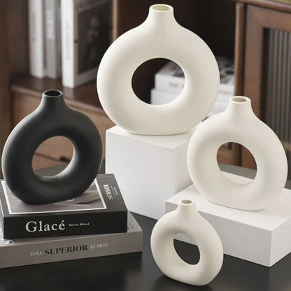 Plastic Donut Vase