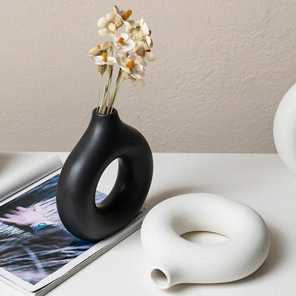 Plastic Donut Vase