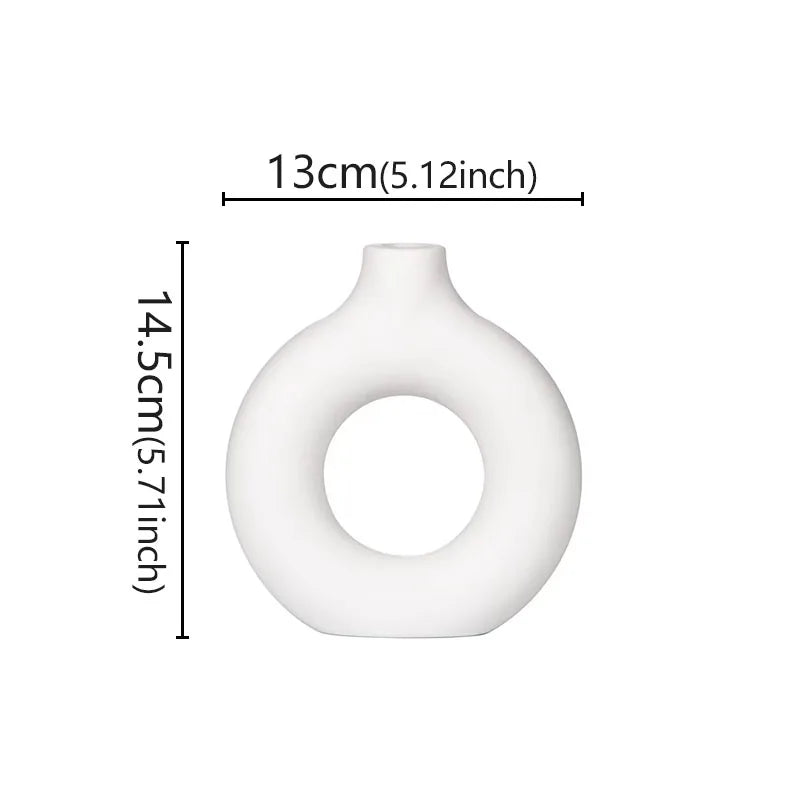 Plastic Donut Vase